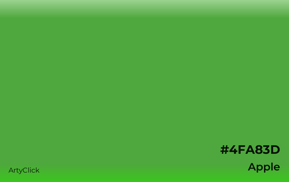 Apple #4FA83D