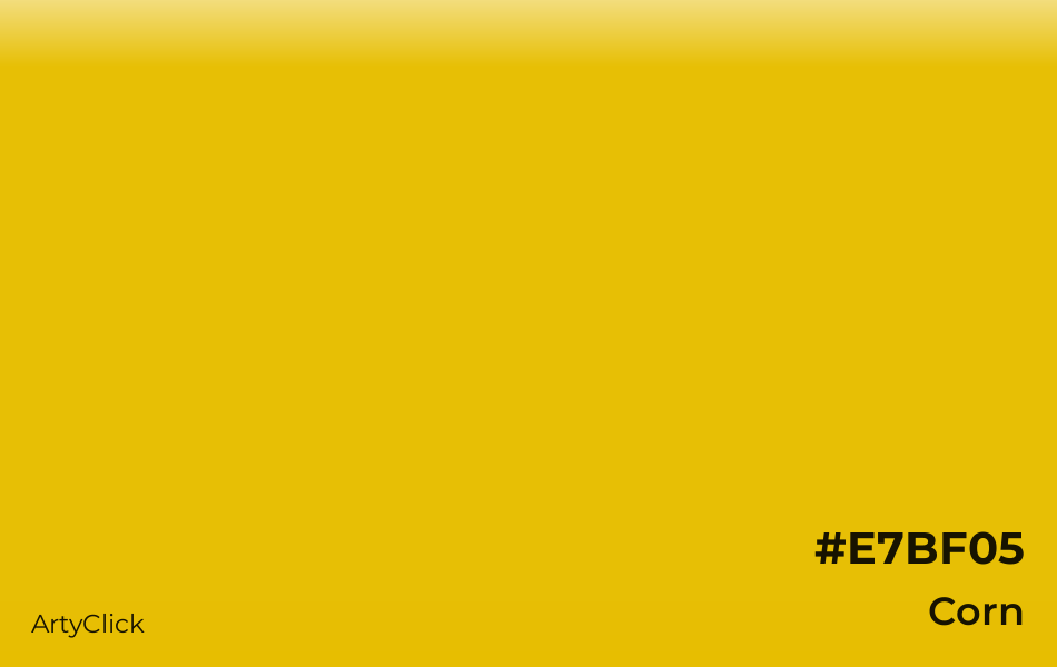 Corn #E7BF05