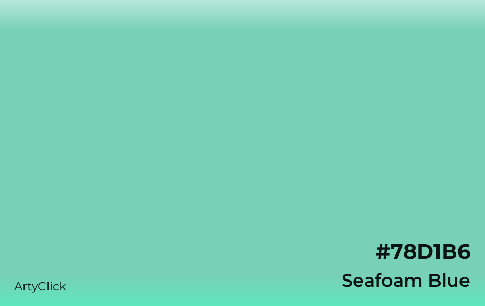 Seafoam Blue #78D1B6